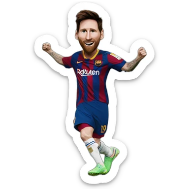 dancing messi sticker