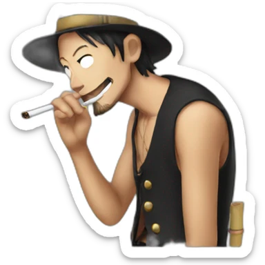 Smoker one piece sticker
