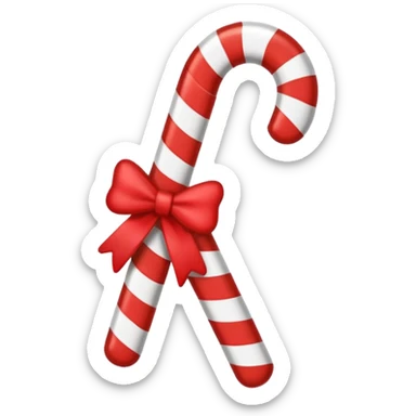 check mark with a candy cane pattern sticker