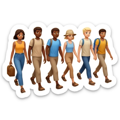 The israelites crossing the wilderness sticker