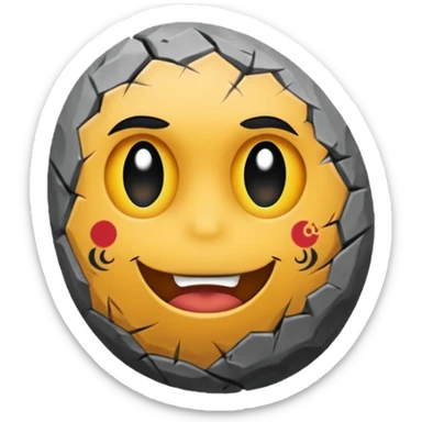 rock with tatoos sticker