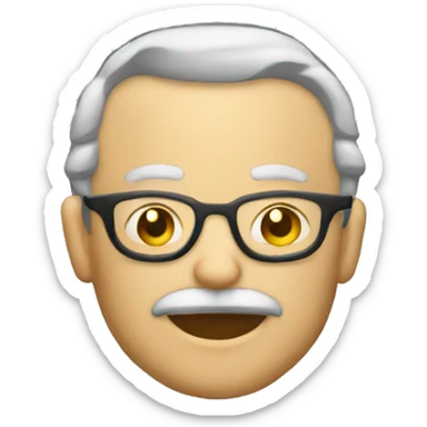 an icon of a  judge with an icon sytle sticker