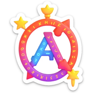 "A minimalistic glowing zodiac symbol ♓, centered on a dark cosmic background, symbol color #00d9ff, clean design, modern and luminous" sticker