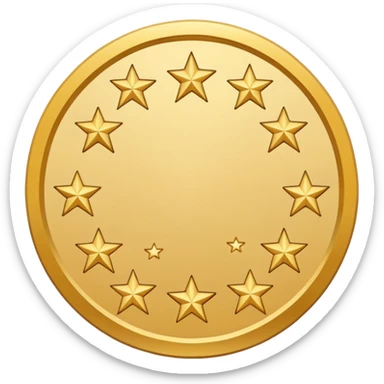 Can u make a emoji with 15 stars in a circle no face no nothin just lines and nothing in the middle and the stars have nothing it in too sticker