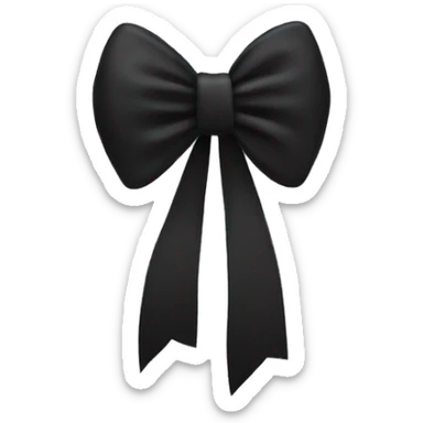 A black bow sticker