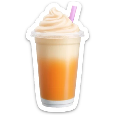 Thai orange milk tea sticker