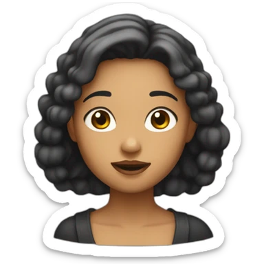 Fille chiante sticker