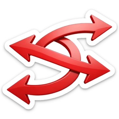 Prompt 15: "Is your backup plan."
Graphic: 🔄 Refresh/loop arrows icon (white with red highlights).
Animation: Arrows rotate smoothly.
Background: Transparent. sticker