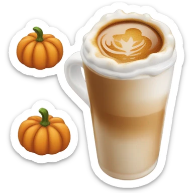 Pumpkin spice latte syrup sticker