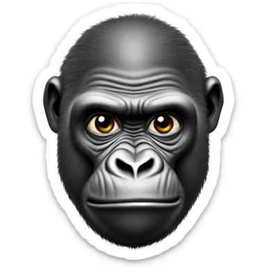 Gorilla with a monacle sticker