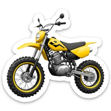 dirt bike emoji sticker