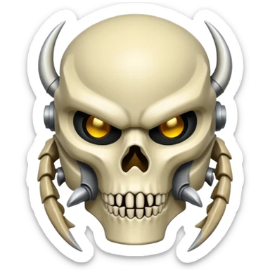 bone predator armor sticker