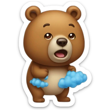 fart bear sticker
