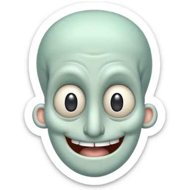 squidward smirk happy flirty sticker