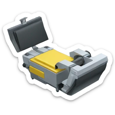 press clutch with foot  sticker