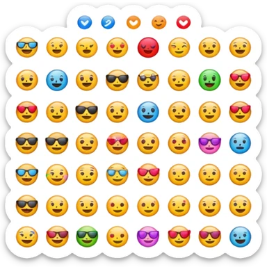 Screen reaching emojis sticker