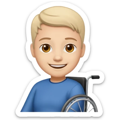 Disabled wheel chair user sticker