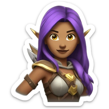 clash of clans archer queen sticker
