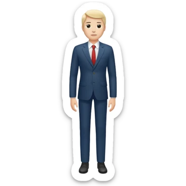 tall man full body sticker