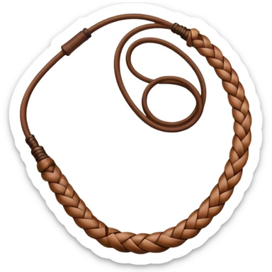 whip with only one strand  sticker