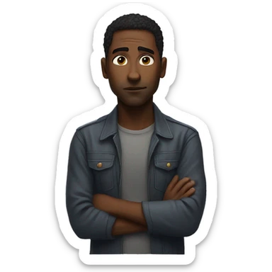 gazing into the void sticker