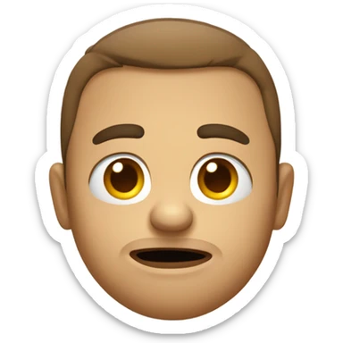 emoji that looks annoyed while holding a hand up  sticker