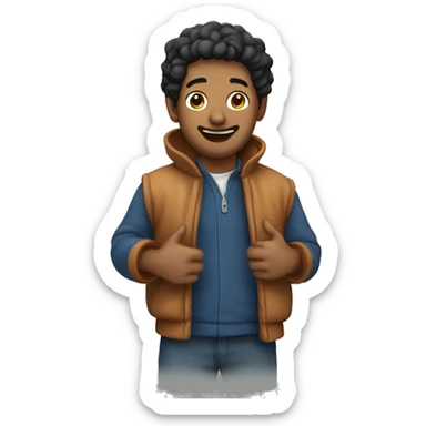 Vela con frasco sticker