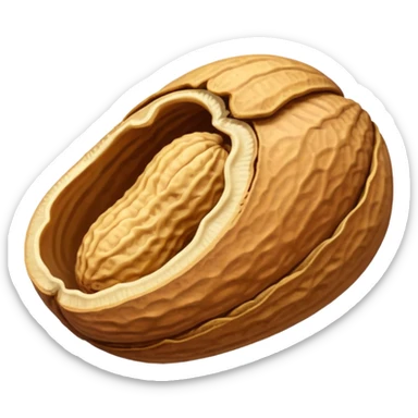 Single Peanut (eight shape) in its Shell sticker