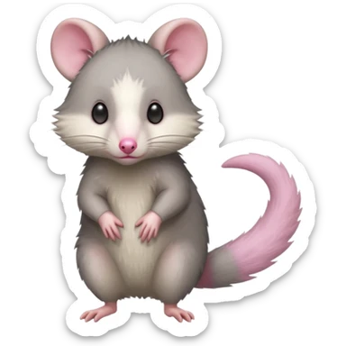 Virginia opossum sticker