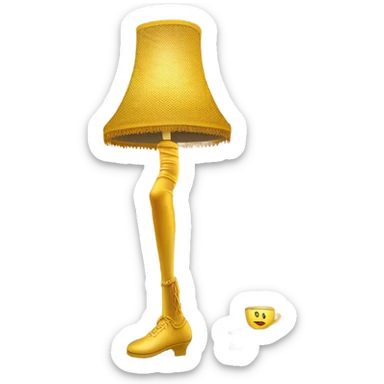 Leg lamp from the movie “A Christmas Story” sticker