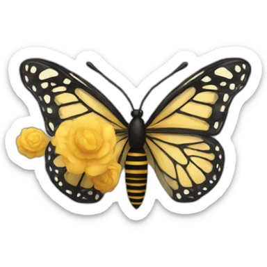 Float like a butterfly and sting like a bee sticker