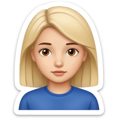 Average European (girl) sticker