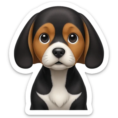 Black Beagle sticker
