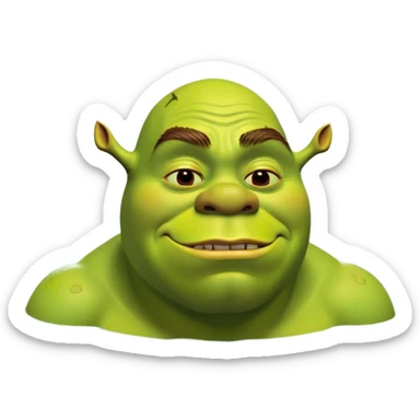 Shrek in swap chilling sticker