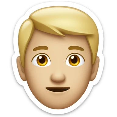 assymetric face sticker