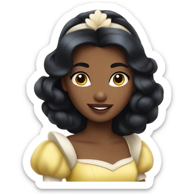 disney snow white princess sticker