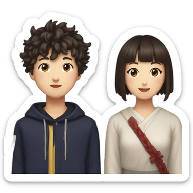 Jimin and Kumiko sticker