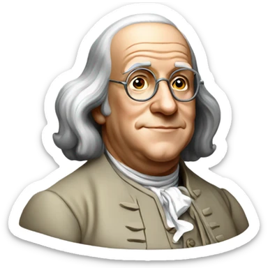 Benjamin Franklin  sticker