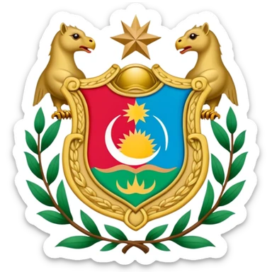 coat of arms of Azerbaijan sticker