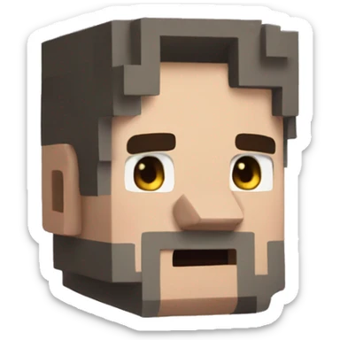 knarfy from minecraft sticker