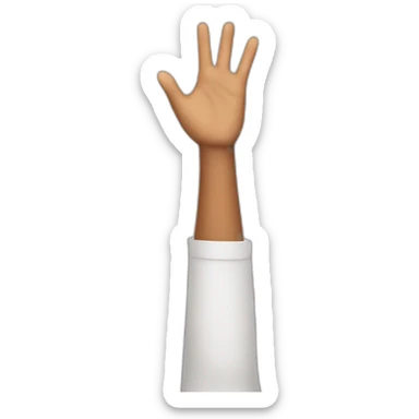 I raise my hands in the air sticker