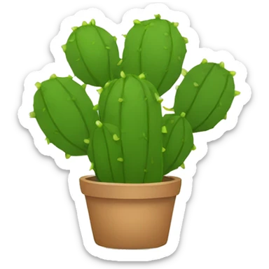 single flat Nopal without pot sticker