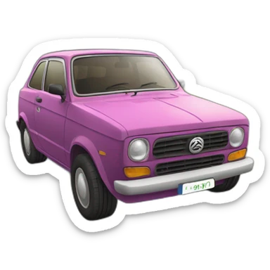 La voiture tes’a sticker