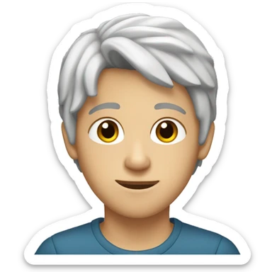 White teenager boy with brown eyes and brown hair  in car interior sticker