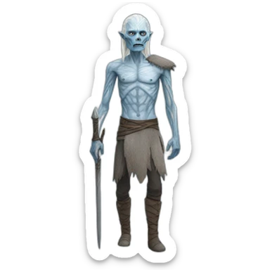 white walker realistic full body sticker