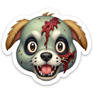 Zombie dog  sticker