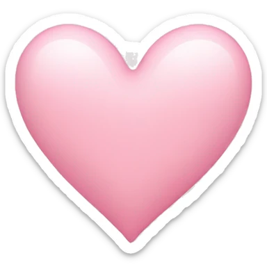 Light pink heart sticker