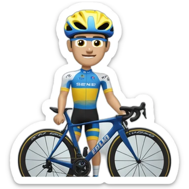 Remco evenepoel cycliste  sticker