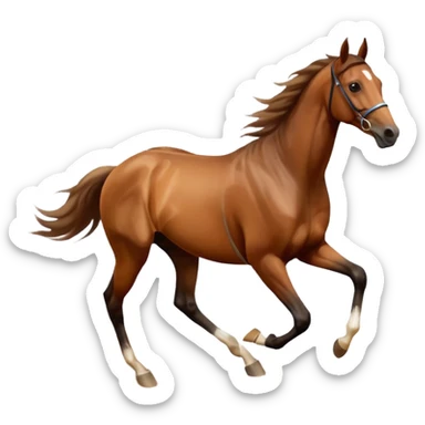 Race track horse trace sticker