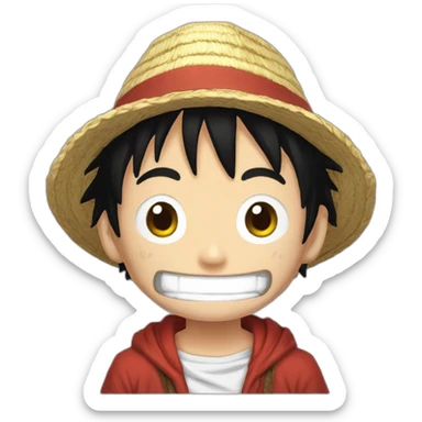 Luffy gair 5 sticker
